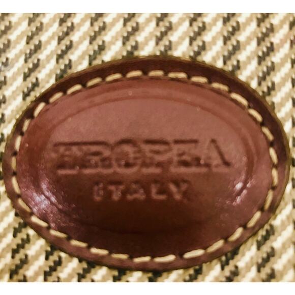 Vintage Tropea Italy Canvas Top Handle Satchel - Picture 3 of 4